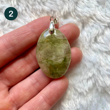 Charger l&#39;image dans la galerie, Quartz vert - Pendentifs