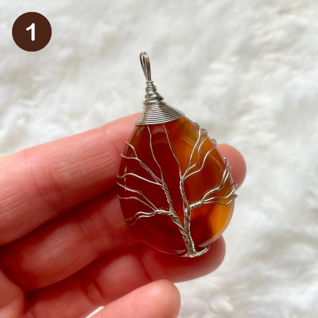 Pierres et arbre de vie - Pendentifs