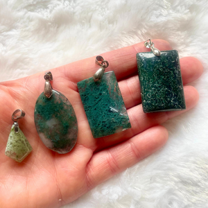 Agate mousse - Pendentifs