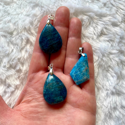 Apatite bleue - Pendentifs