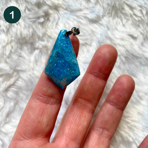 Apatite bleue - Pendentifs