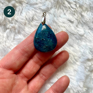 Apatite bleue - Pendentifs
