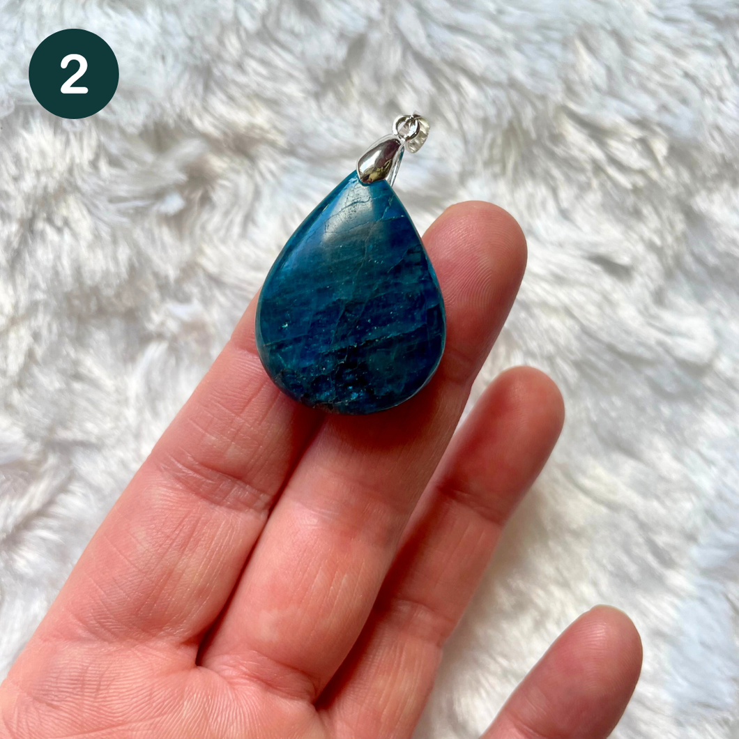 Apatite bleue - Pendentifs