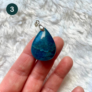 Apatite bleue - Pendentifs