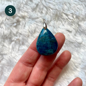 Apatite bleue - Pendentifs