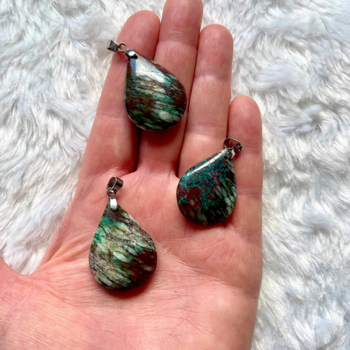 Malachite de Madagascar - Pendentifs