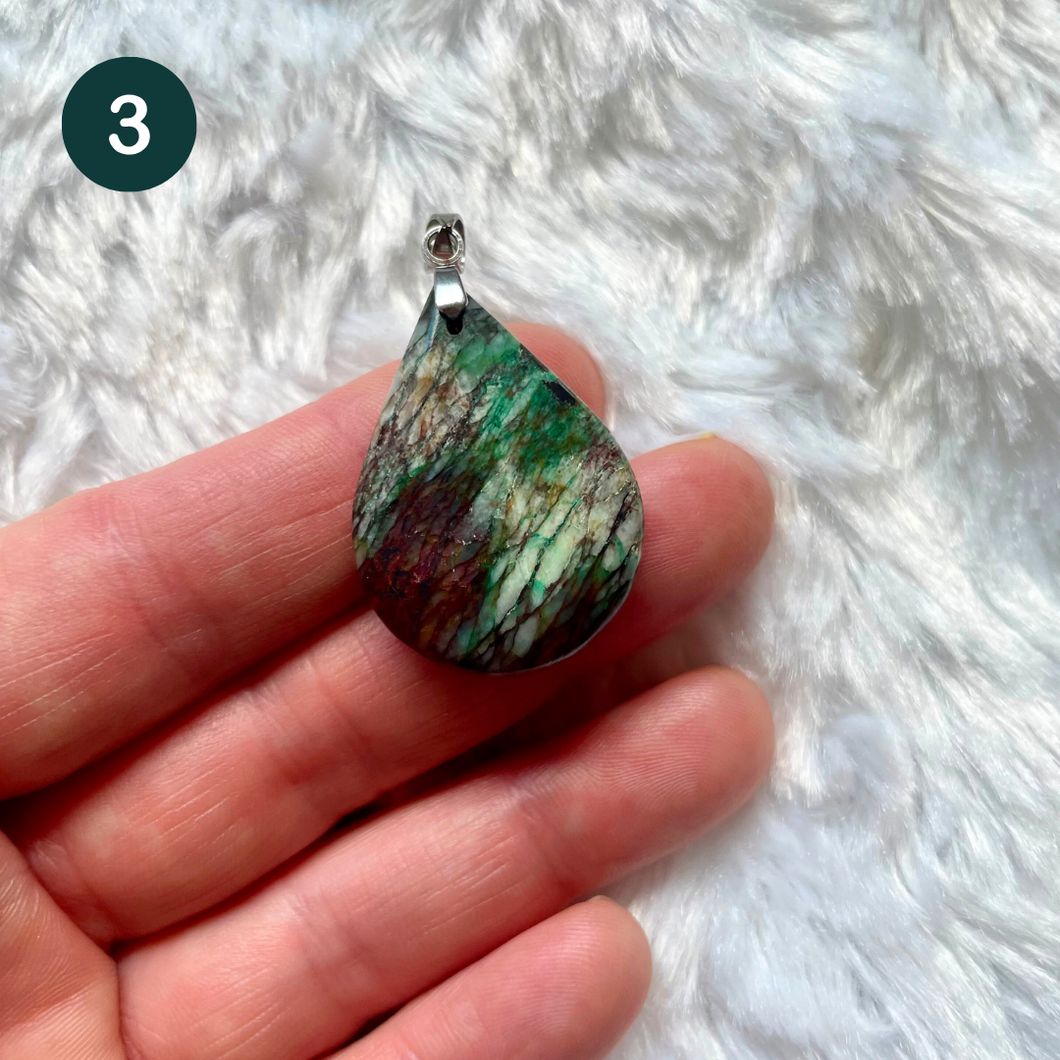 Malachite de Madagascar - Pendentifs