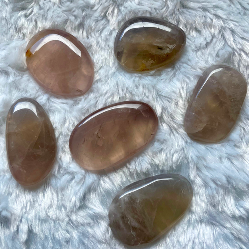 Quartz bleu rose - Galets plats