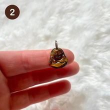 Charger l&#39;image dans la galerie, Oeil de tigre - Pendentifs bouddha et petite fille