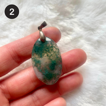 Charger l&#39;image dans la galerie, Agate mousse - Pendentifs