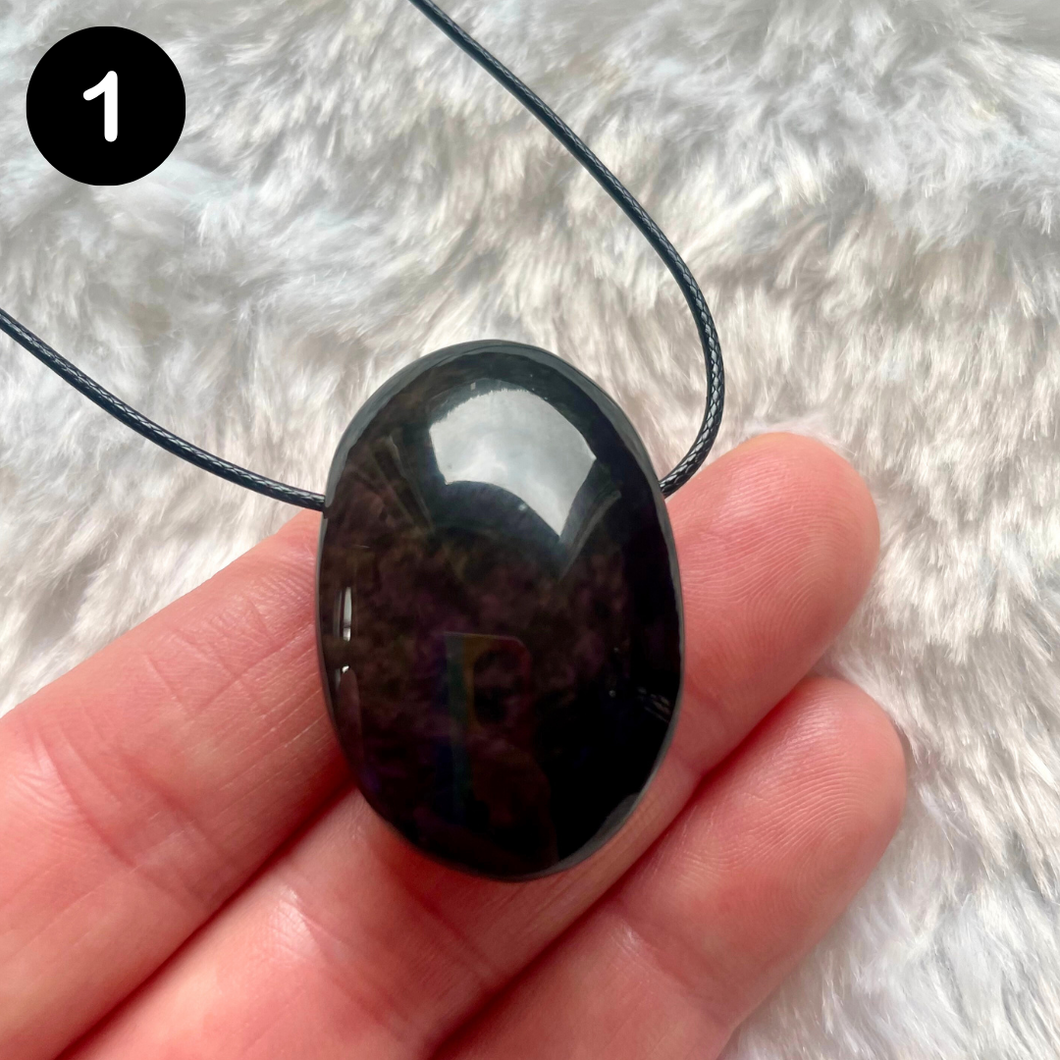 Obsidienne Manta Huichol (Mentogochol) - Pendentifs