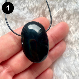 Obsidienne Manta Huichol (Mentogochol) - Pendentifs