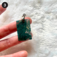 Charger l&#39;image dans la galerie, Agate mousse - Pendentifs