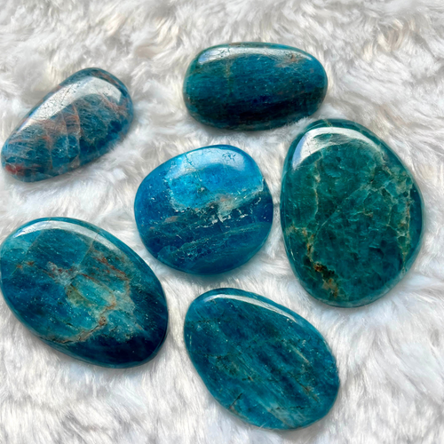 Apatite bleue - Galets Plats