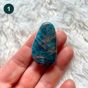 Apatite bleue - Galets Plats