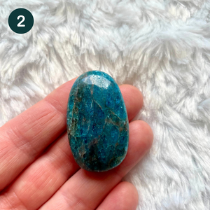 Apatite bleue - Galets Plats