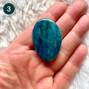 Apatite bleue - Galets Plats