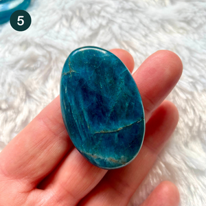 Apatite bleue - Galets Plats