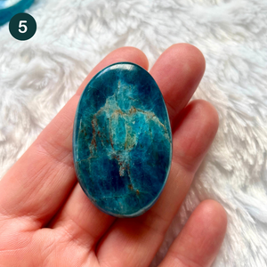 Apatite bleue - Galets Plats