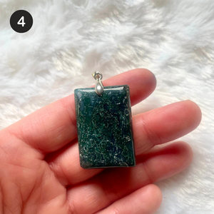 Agate mousse - Pendentifs