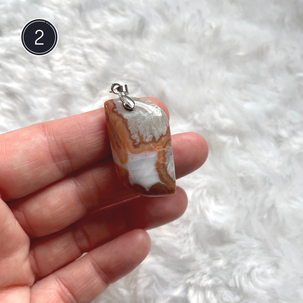 Agate rouge - Pendentifs